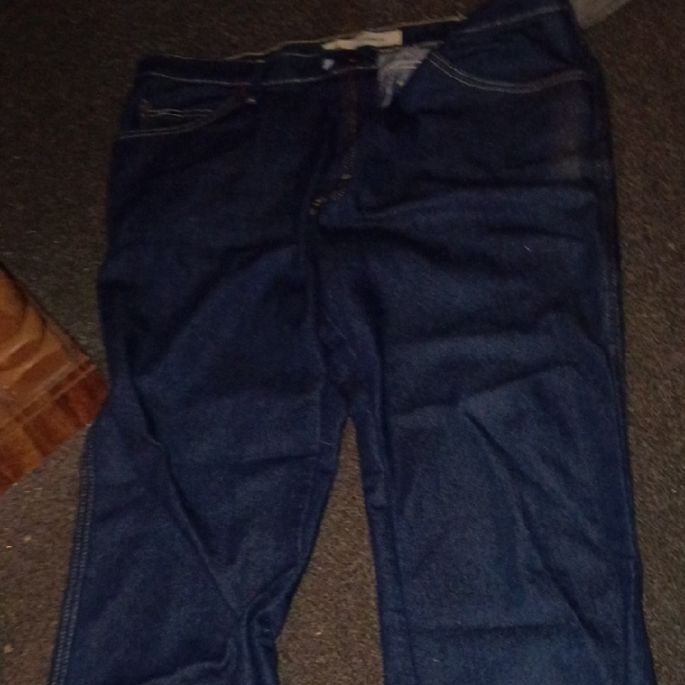 Lee Men's Dark Blue Relaxed Jeans Size 40x30
